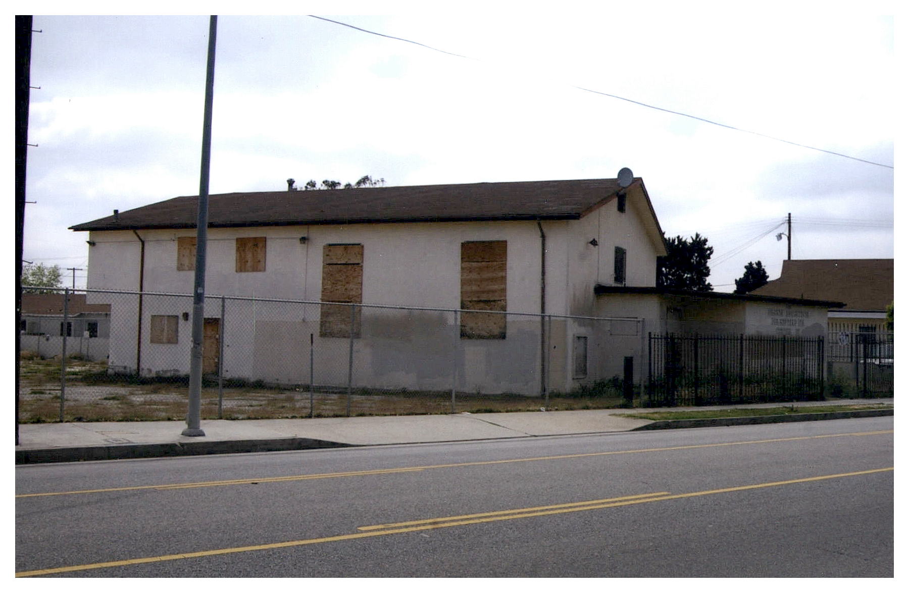Before: view of previous building on the site.