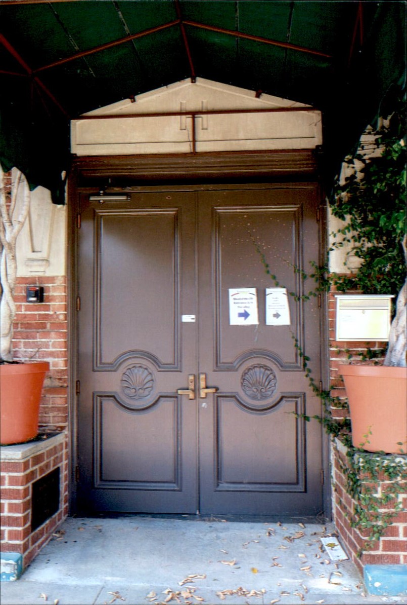 North front entrance doors