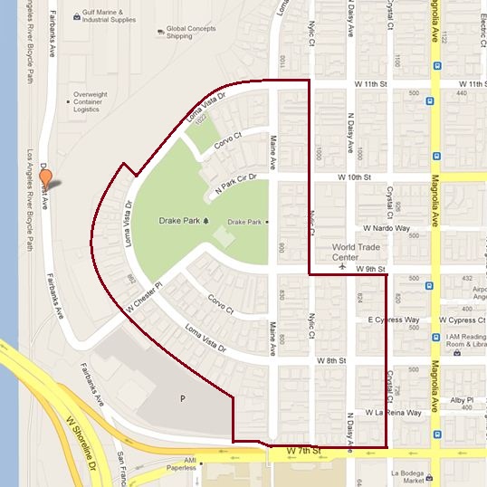 Drake Park boundaries