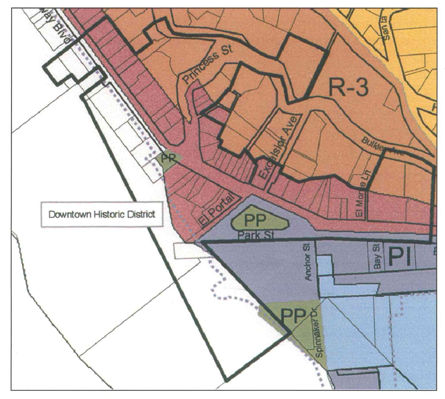 Sausalito Historic District Boundary