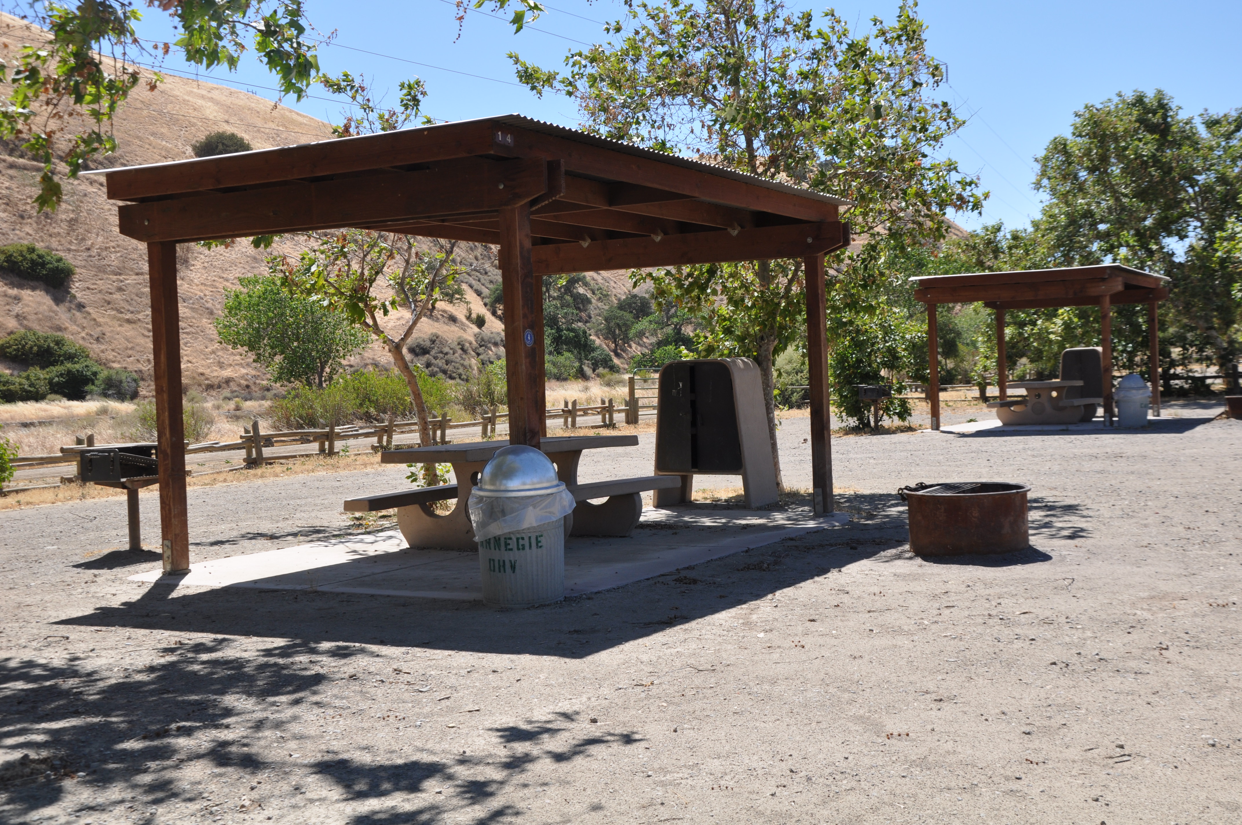 Campsite with foodbox