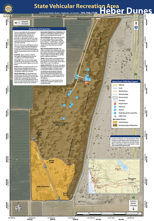 Heber Dunes SVRA Map