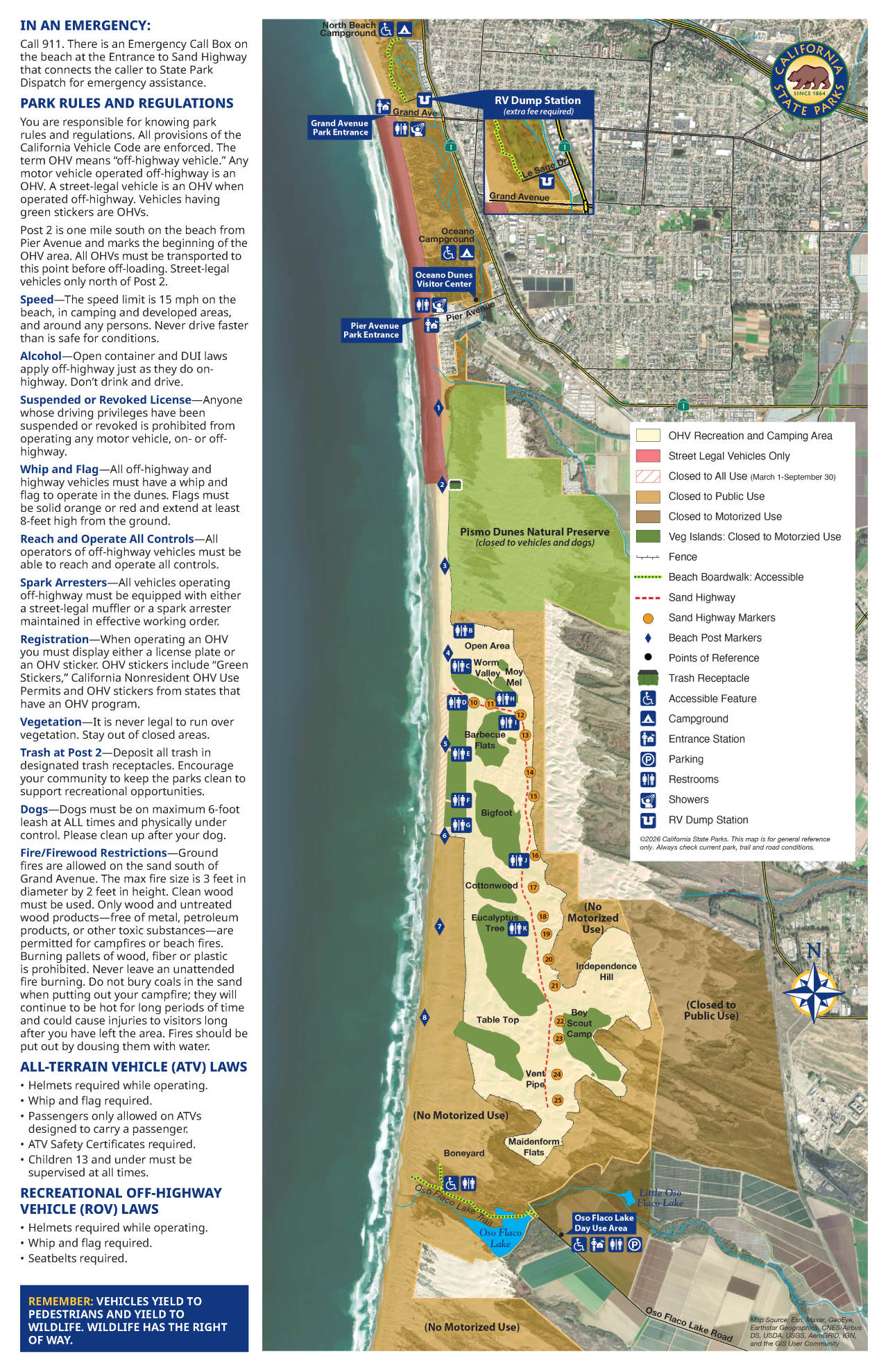 Oceano Dunes SVRA Map Image