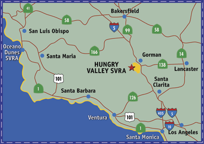 Hungry Valley SVRA Location Map