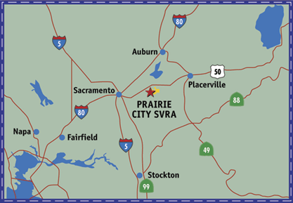 Prairie City SVRA Location Map