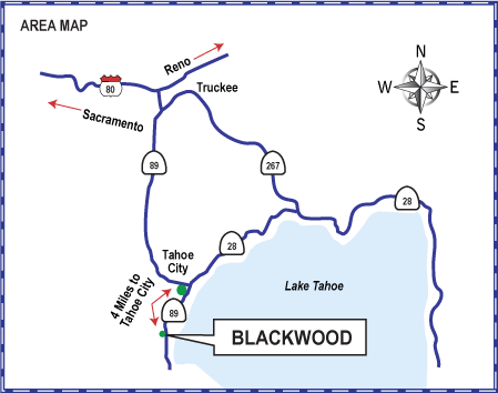 Blackwood Canyon Area Map