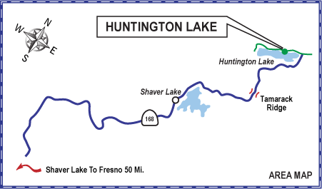Huntington Lake Area Map