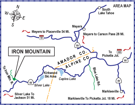 Iron Mountain Area Map