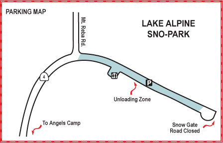 Lake Alpine Parking Map