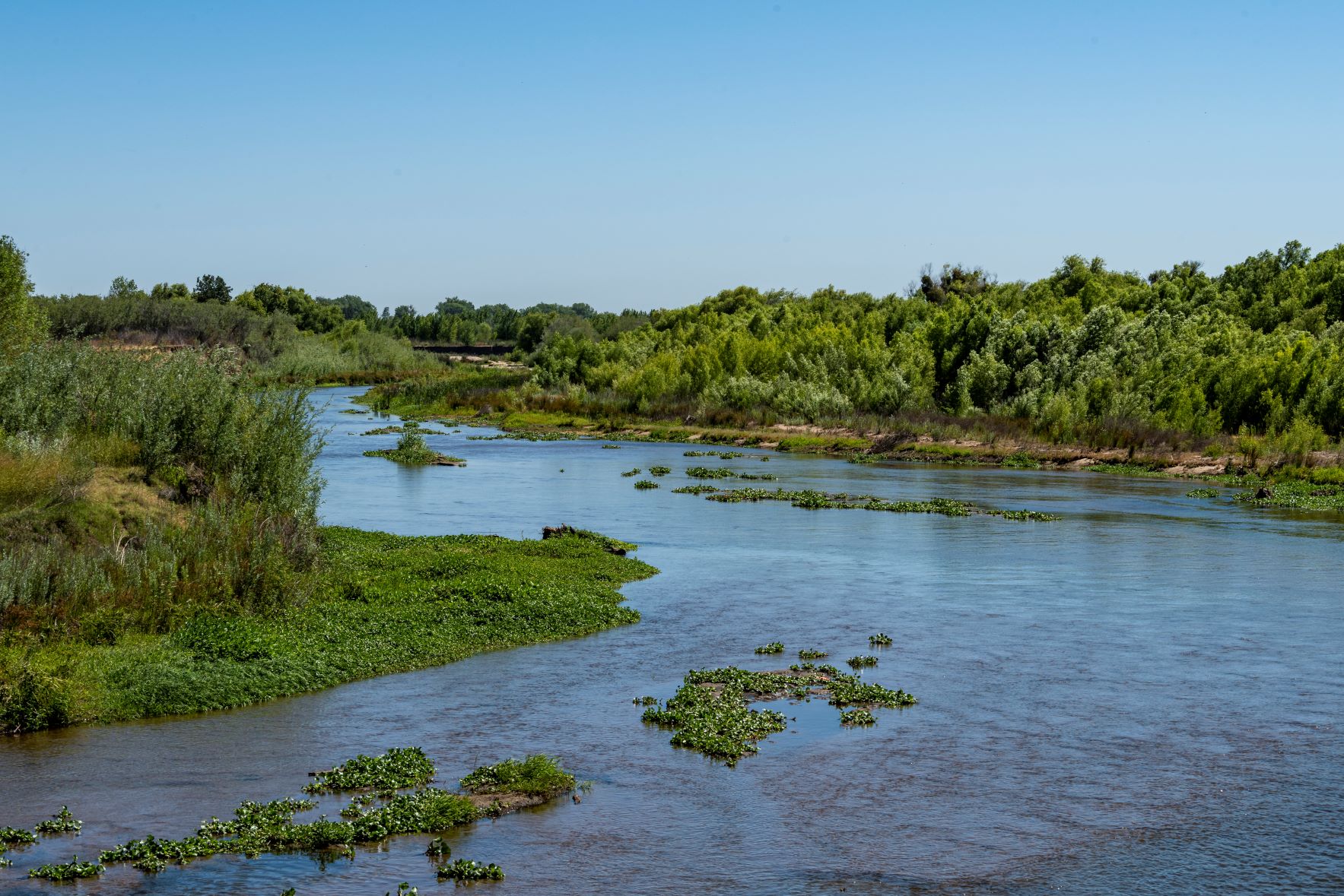San Joaquin and Tuolomne River confluence