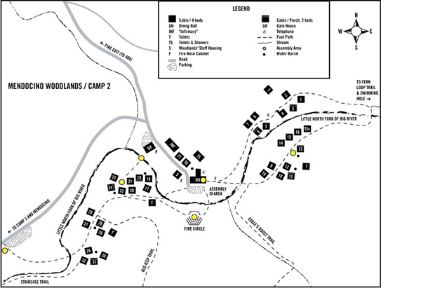 Mendocino Woodlands Camp 2 layout