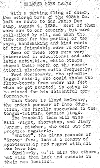 Article on African American Men of Humboldt Redwoods