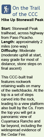 Description of hike up Stonewall Peak