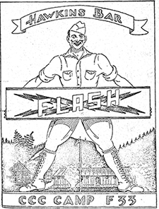 Hawkins Bar Flash CCC Camp F-33 Newsletter Cover