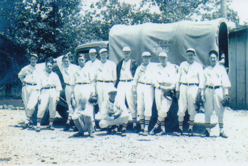 Humboldt Redwoods CCC camp baseball team