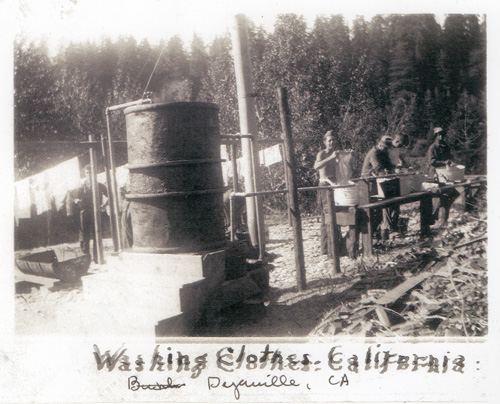 Washing Clothes at Humboldt Redwoods
