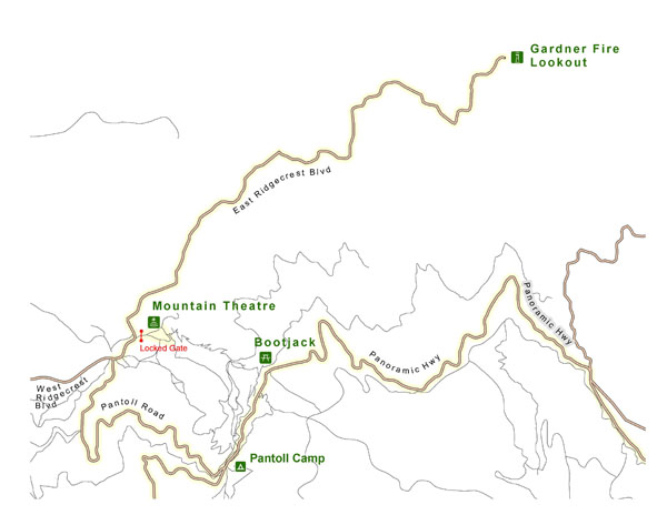 Mount Tamalpais Tour Map