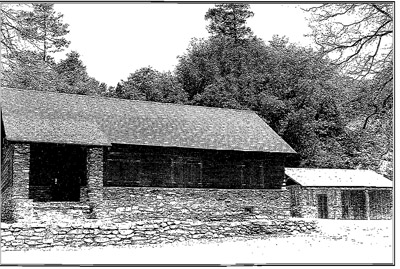 Warden's house and garage c. 1936