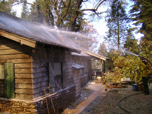 Palomar CCC-built house being gelled.
