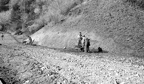 Russian Gulch Road Construction, 1934