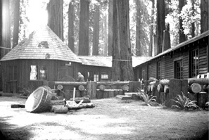 Kitchen behind visitor center after CCC work