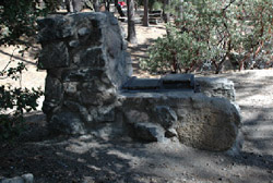 Stove at campsite 17 after restoration