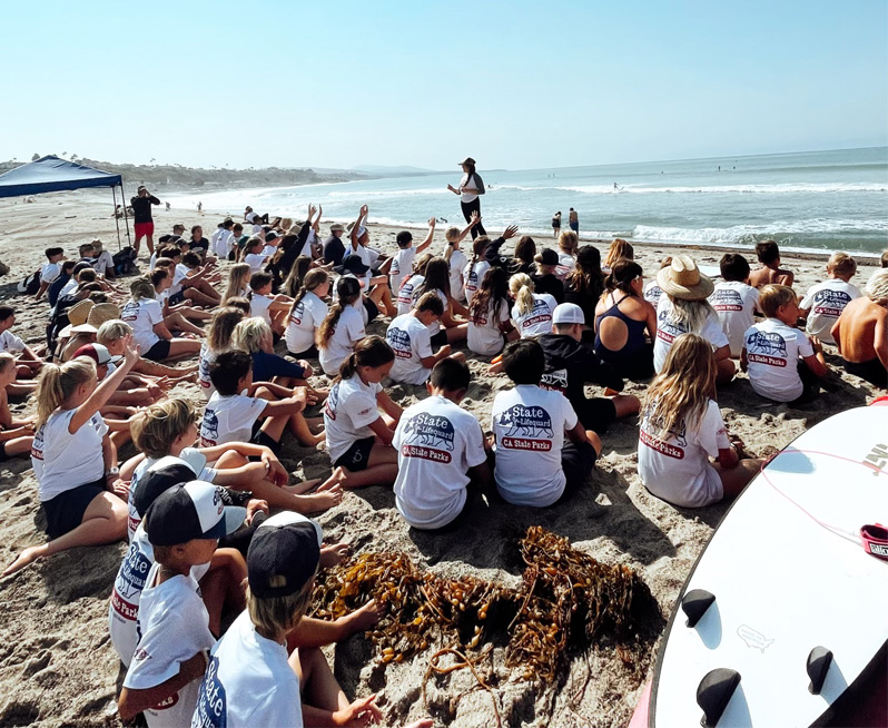 Jr. Lifeguards in a group activity