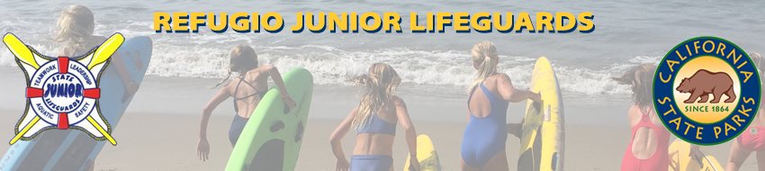 Refugio Jr Lifeguard Banner Refugio Jr Lifeguard Banner