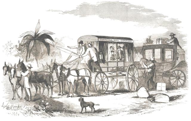Butterfield Overland Mail vehicle, 1858