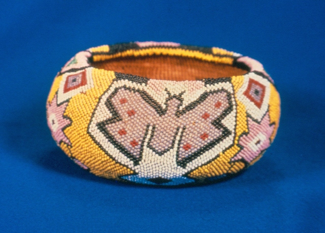 Butterfly Beaded Basket