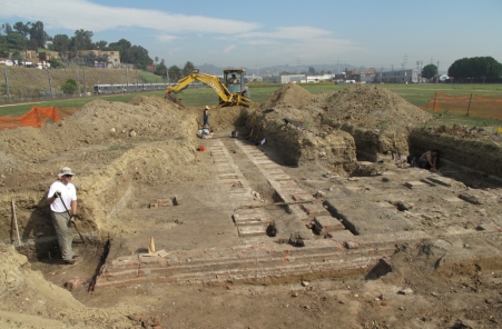 Car Shop excavations at LASHP in 2009.
