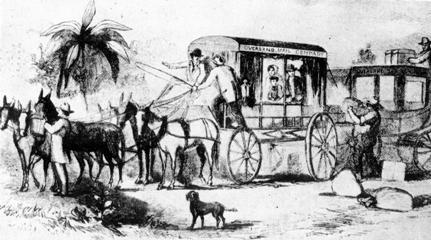 Celebration of the First Transcontinental Mail Delivery was on August 31, 2007 in Old Town San Diego State Historic Park.