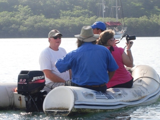 John Foster on location
