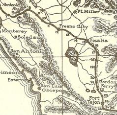 Stage Route Through Tulare County