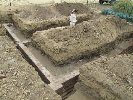 River Station Hotel site excavations in 2011.