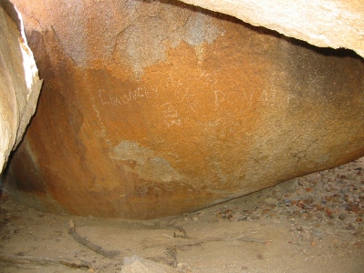 Rockshelter graffiti