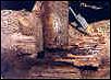 Image of disintegrating posts and peirs