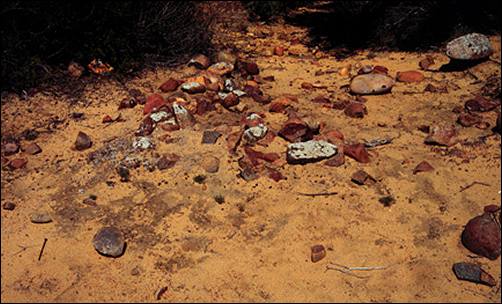 Image of fire-affected rock