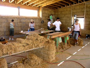 Volunteers were critical to completion of the center.