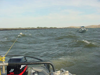 First attempt to pull boat