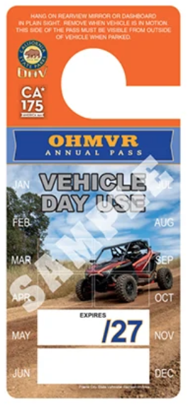 An OHV Vehicle Day Use Annual Pass