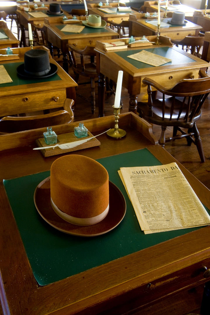 A desk at Benicia Capitol