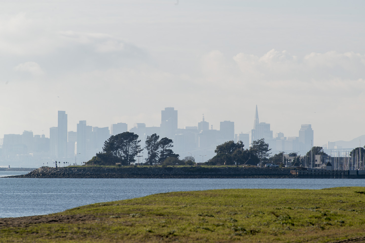 A view of San Francisco from Robert W. Crown Memorial State Beach A view of San Francisco from Robert W. Crown Memorial State Beach