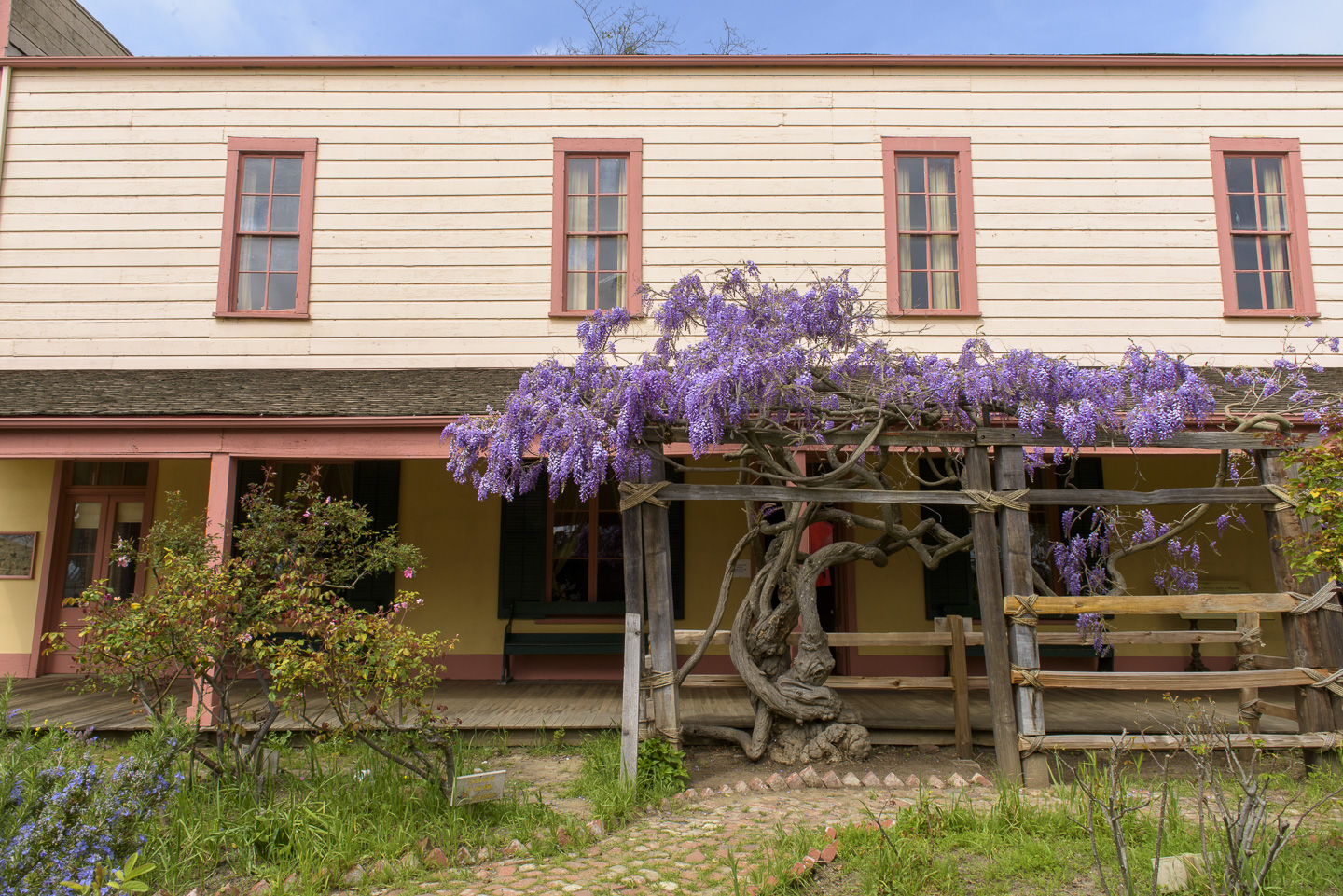 A historic building in San Juan Bautista