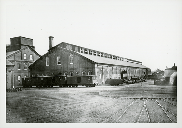 Historic image of the Railyard Shops