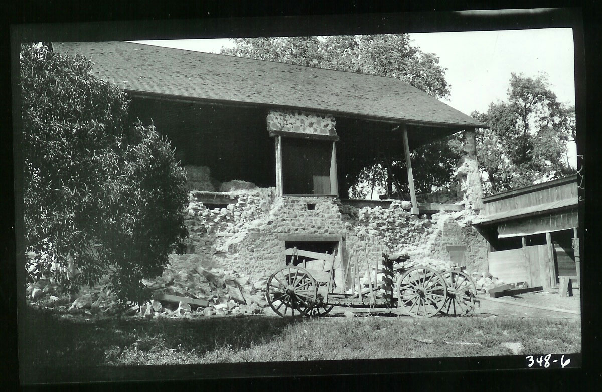 Jack London's Beauty Ranch in Glen Ellen sustained damage from the 1906 Earthquake
