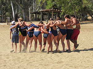 Jr. Lifeguard using teamwork