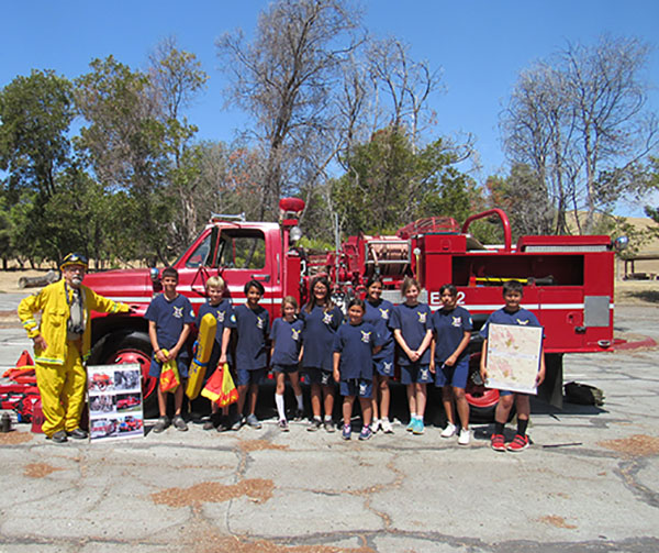 2022 Jr. Lifeguards with a Fire Truck