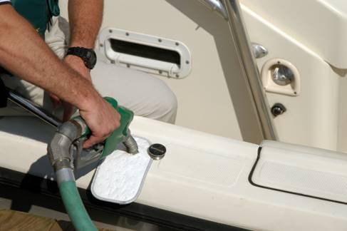 Fueling a boat