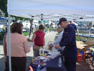Priscilla Minkel at Benicia Yacht Club (Dockwalkers Program)